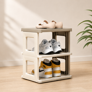 Foldable Multi-Tier Shoe Rack Organizer