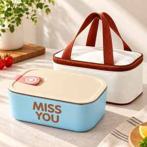 Stainless Steel Insulated Lunch Box with Leakproof Lid